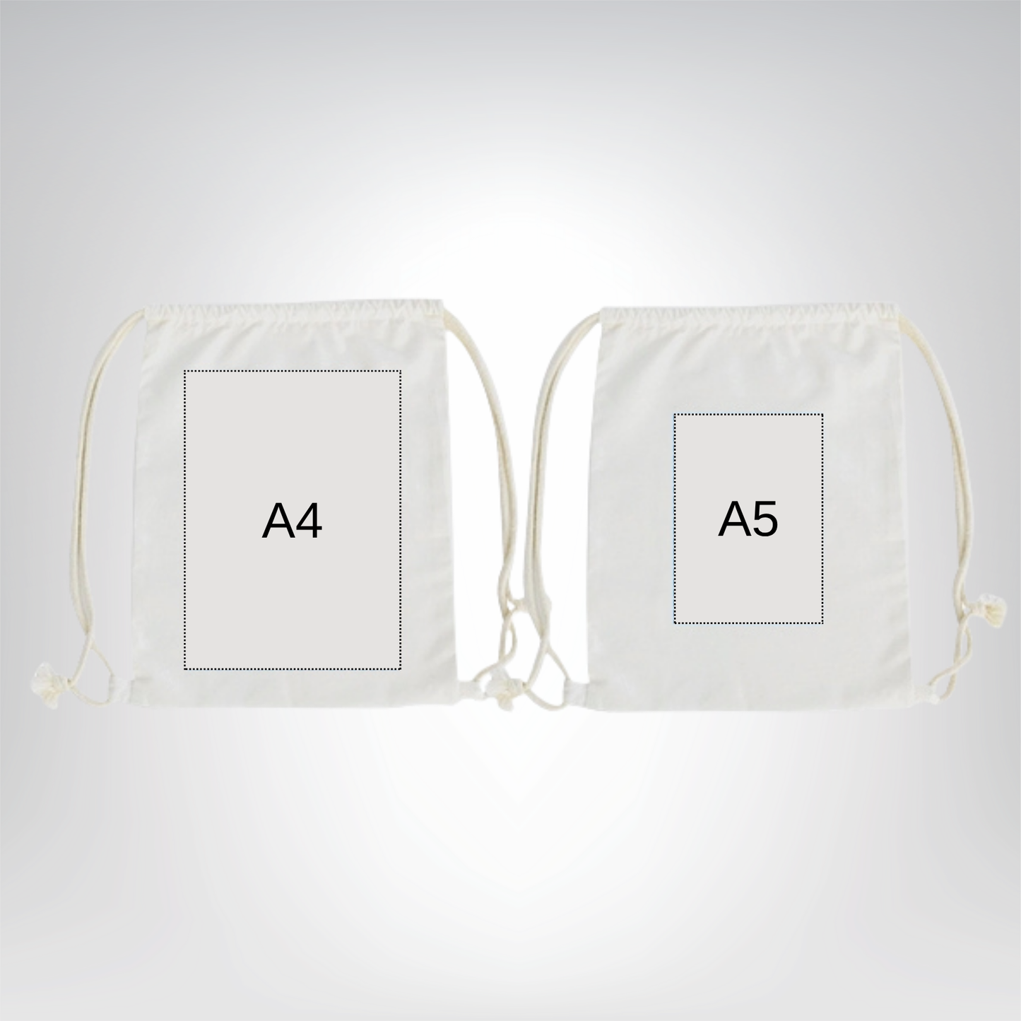 Sac à dos en toile avec cordon