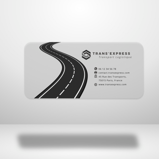 Carte de visite transparente ( 85 mm x 40 mm )