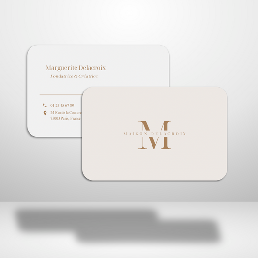 Carte de visite standard ( 85 mm x 55 mm)