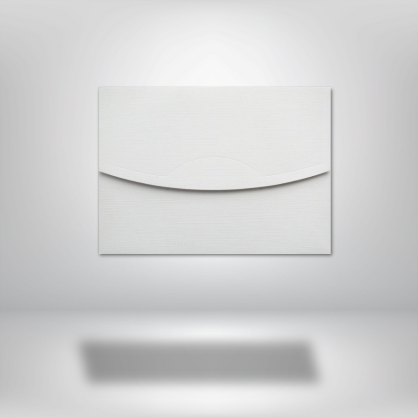 Enveloppe aspect toilé Blanc (14 x 20 cm)
