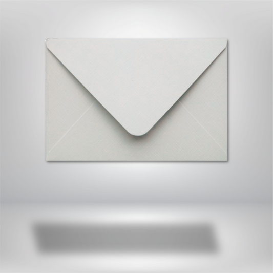 Enveloppe aspect toilé Blanc (12 x 18 cm)